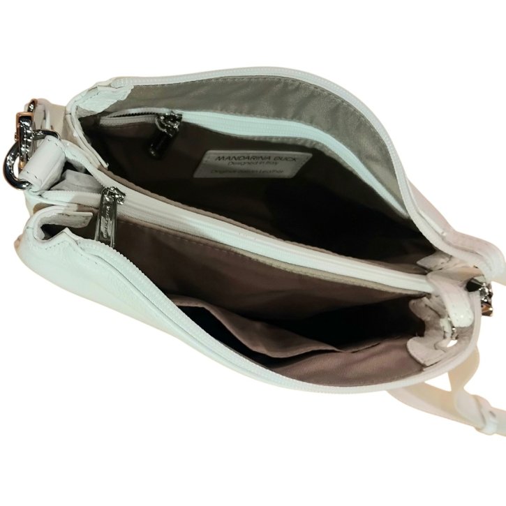 MANDARINA DUCK MELLOW LEATHER Handtasche weiß